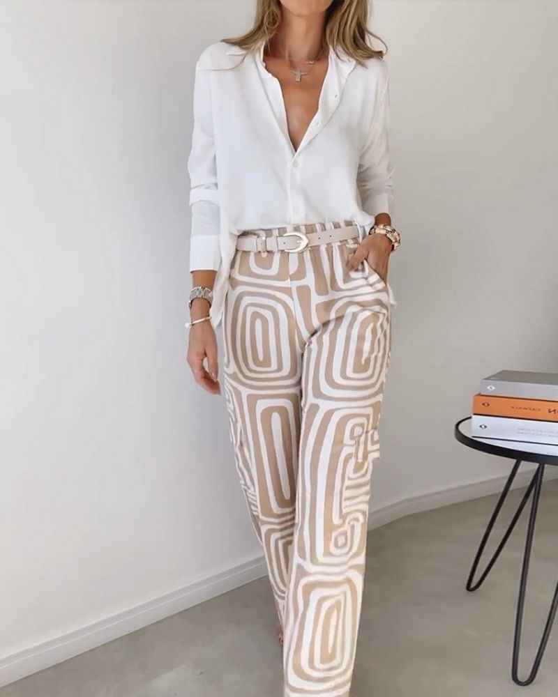 CANDELA - ENSEMBLE 2 PIÈCES CHEMISE ET PANTALON