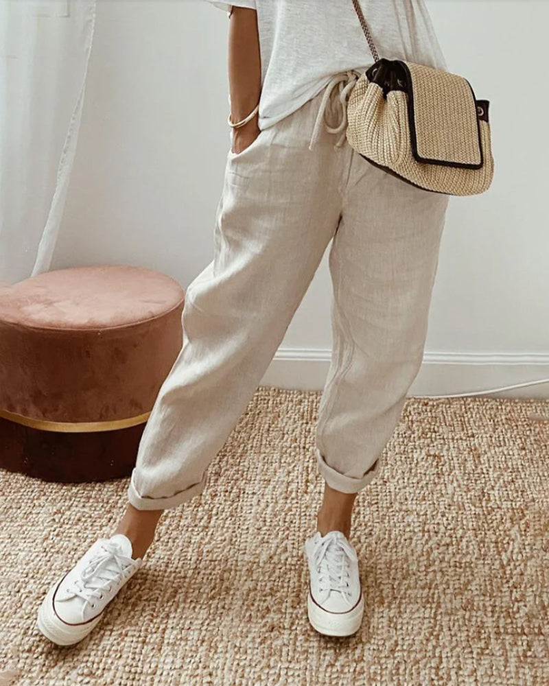 BALI - PANTALON ÉLÉGANT EN COTON