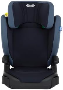 GRACO Siège Auto i-Size Junior Maxi R129, Accoudoirs et Appui-tête Réglables, Léger, Navy