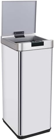 KITCHEN MOVE Poubelle de Cuisine Automatique 50L PARKSIDE, Acier Inoxydable, Design Moderne
