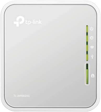 TP-Link Routeur Wi-Fi Bi-Bande de Voyage TL-WR902AC, 750Mbps, 1 Port Ethernet, 1 Port USB