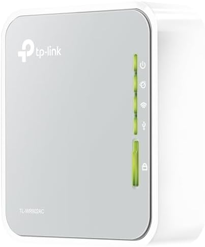 TP-Link Routeur Wi-Fi Bi-Bande de Voyage TL-WR902AC, 750Mbps, 1 Port Ethernet, 1 Port USB