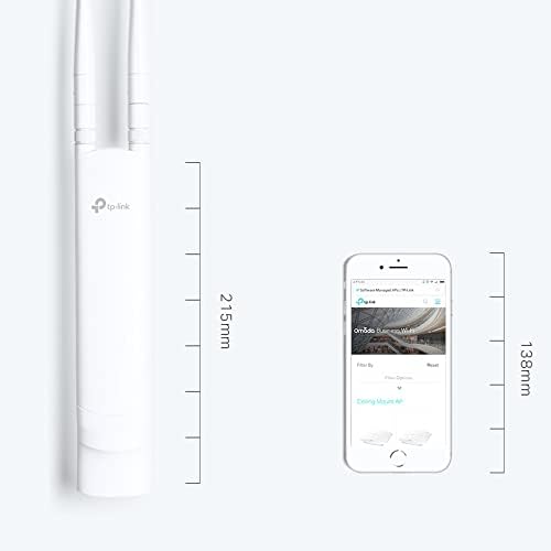 TP-Link Point d'Accès Extérieur Wi-Fi EAP110-Outdoor, 300 Mbps, Résistant
