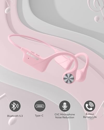 Casque Bluetooth Conduction Osseuse Sport, Étanche IPX5, Longue Autonomie
