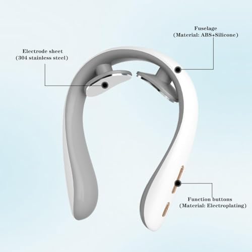 Masseur Cervical Chauffant, Appareil de Massage avec 6 Modes et 16 Intensités
