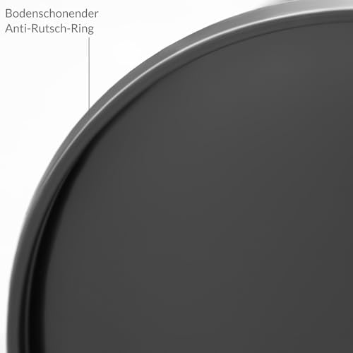 Monzana Poubelle Automatique 50L, Acier Inoxydable, Capteur de Mouvement, Noir