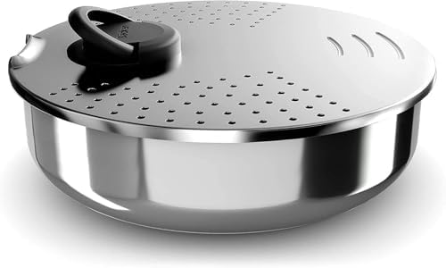 Batterie de Cuisine 24 Pièces Induction, Acier Inoxydable, Poignées Amovibles