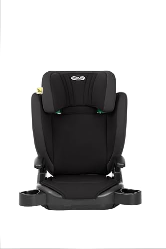 GRACO Siège Auto Isofix Junior Maxi I-Size R129, Rehausseur à Dossier Haut, Noir