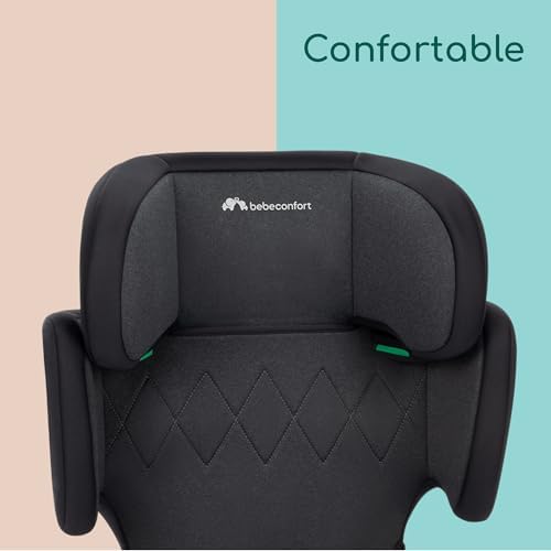Bebeconfort Siège Auto ISOFIX RoadFix i-Size, Pliable et Léger, 14 Positions, Tinted Black