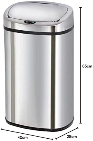 KITCHEN MOVE Poubelle Automatique 58L MAJESTIC, Acier Inox, Couvercle Infra-Rouge