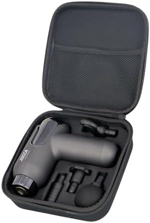 Jocca Pistolet de Massage Musculaire, 9 Vitesses, 4 Têtes Interchangeables, Écran LED