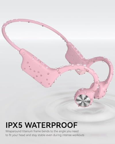 Casque Bluetooth Conduction Osseuse Sport, Étanche IPX5, Longue Autonomie