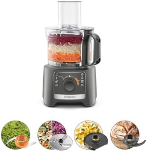 Kenwood Robot Multifonction FDP31.020GY, 800W, Bol 2,1L, 2 Vitesses + Pulse