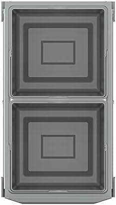 GROHE Poubelle de Cuisine, Tri Sélectif, 2x15L, Gris, 40855000
