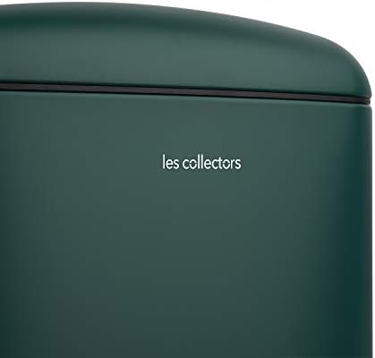 Les Collectors Poubelle de Cuisine à Pédale N°863, Acier Inoxydable, 40L, Vert Canard