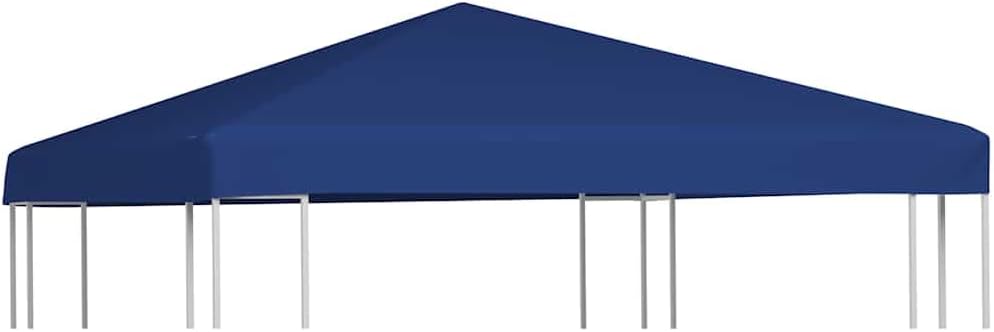 Toile de Remplacement pour Belvédère - 3x3 m - Bleu Résistant à l'Eau