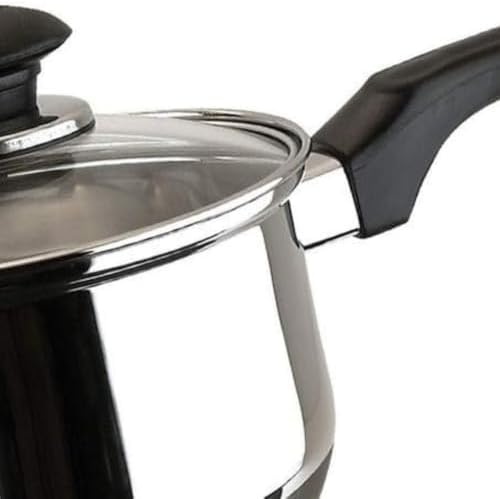 Batterie de Cuisine 12 Pièces en Acier Inoxydable, Compatible Induction, Couvercles en Verre