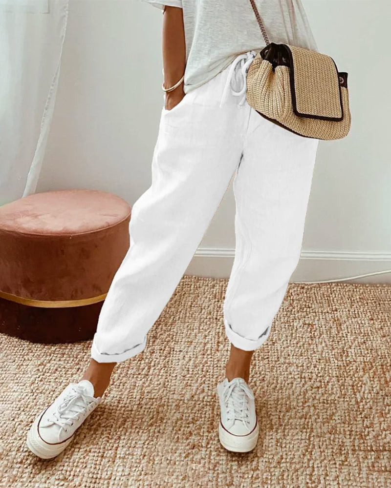 BALI - PANTALON ÉLÉGANT EN COTON