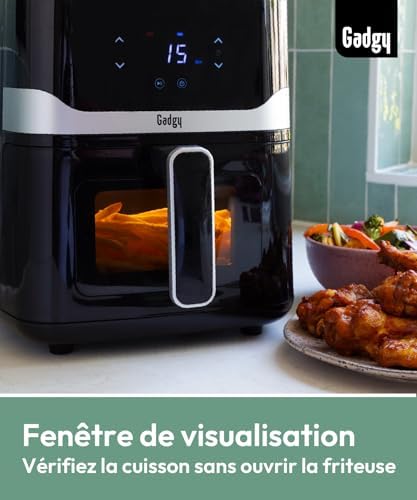 Friteuse à air sans huile avec technologie à air chaud pour une cuisson saine et rapide
