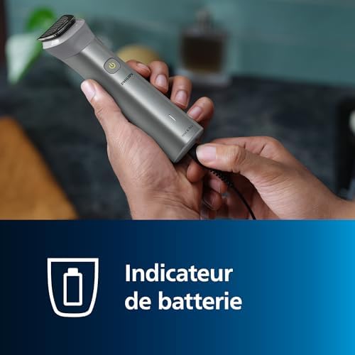 Philips Tondeuse Multistyle 12 en 1 MG5950/15, Lames Auto-affûtées, 14 Hauteurs de Coupe