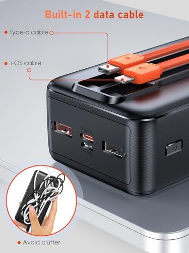 Chargeur Portable 50000mAh Batterie Externe, 22,5W Charge Rapide avec Écran LED
