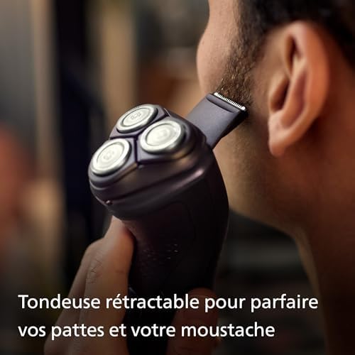 Philips Rasoir Électrique Homme Series 3000X, Wet & Dry, Technologie SkinProtect, Bleu Céleste
