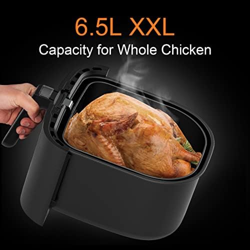 Friteuse à Air 6,5L avec Écran Tactile LED et 12 Programmes de Cuisson