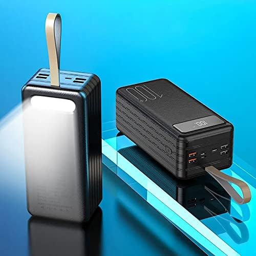 Chargeur Portable Batterie Externe 50000mAh, 4 USB, Noir