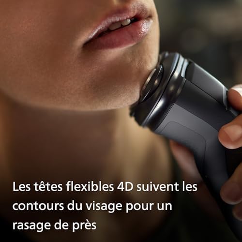 Philips Rasoir Électrique Homme Series 3000X, Wet & Dry, Technologie SkinProtect, Bleu Céleste