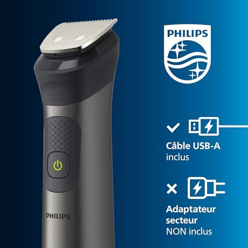 Philips Tondeuse Tout-en-Un MG7950/15, 15 Sabots, 26 Hauteurs de Coupe