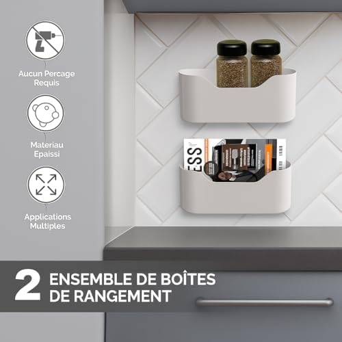 Organisateur sous évier coulissant en métal, ajustable, noir