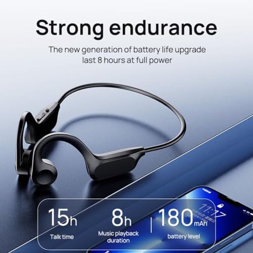 Casque Bluetooth à Conduction Osseuse Sportif, Qualité Sonore Hi-Fi, Étanche