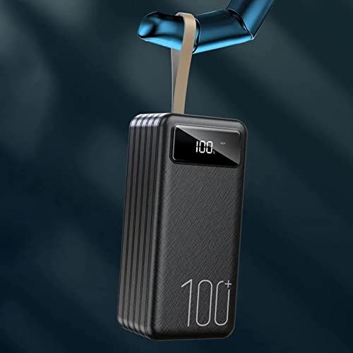 Chargeur Portable Batterie Externe 50000mAh, 4 USB, Noir