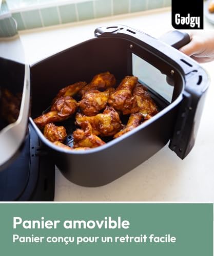 Friteuse à air sans huile avec technologie à air chaud pour une cuisson saine et rapide