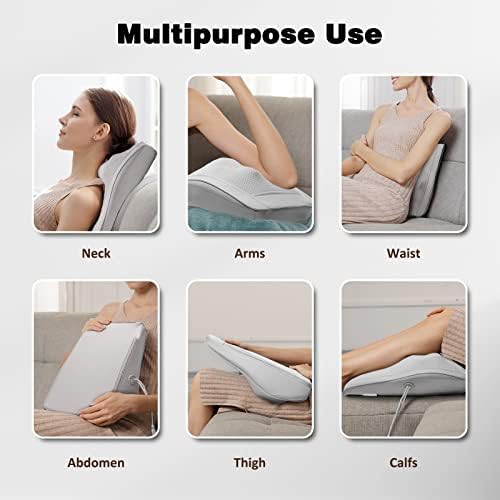 Masseur Cervical avec Coussin Chauffant, Massage Dos et Cou, 3 Intensités Réglables