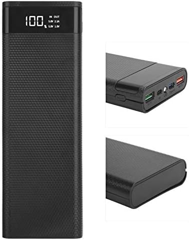 Boîtier DIY Batterie Externe 50000mAh, Charge Rapide 22.5W avec Lampe LED
