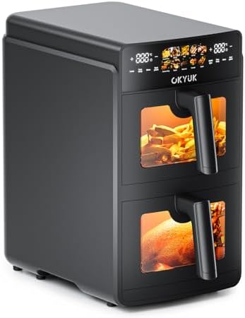 Air fryer 10L avec double compartiment et puissance exceptionnelle pour une cuisson saine