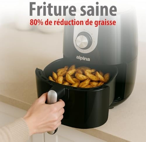 Air fryer compacte 2L pour une cuisson rapide et saine
