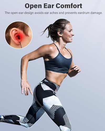 Écouteurs Bluetooth à Conduction Osseuse, Léger et Pliable, Noir