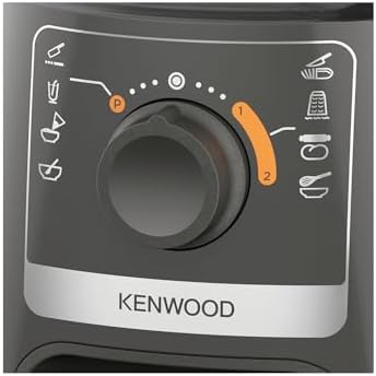 Kenwood Robot Multifonction FDP31.020GY, 800W, Bol 2,1L, 2 Vitesses + Pulse