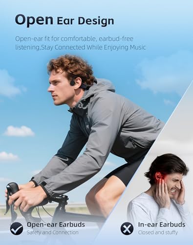 Écouteurs Bluetooth à Conduction Osseuse, Casque Sport Léger, Étanche IPX6