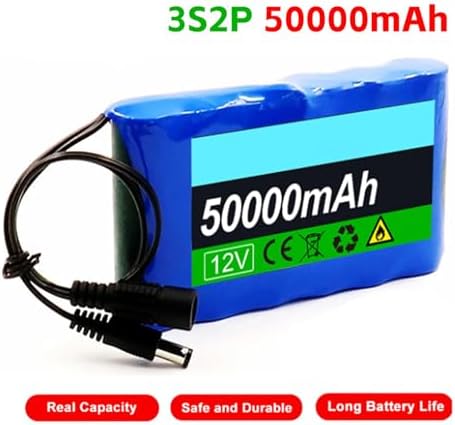 Batterie Externe 50000mAh 12V Rechargeable avec BMS, Connecteur XT60