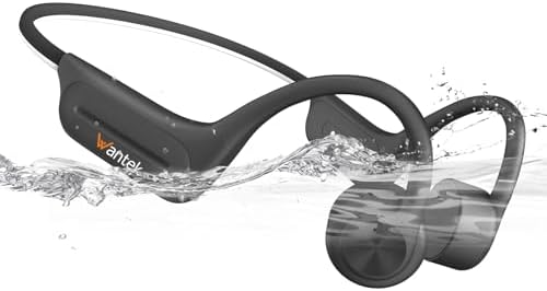 Écouteurs Bluetooth 5.3 à Conduction Osseuse, Casque Sport Étanche IP68, Noir