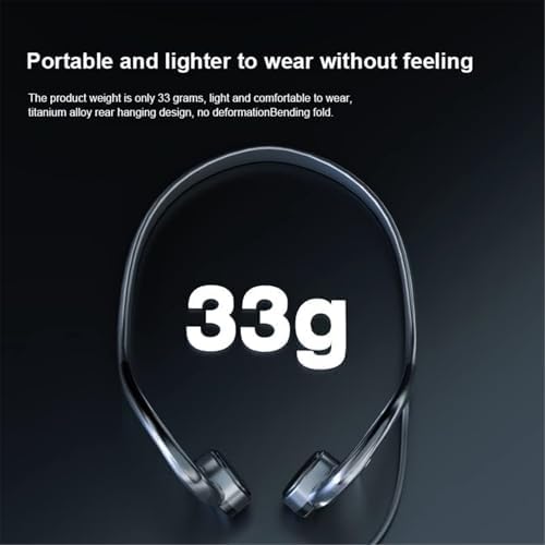 Écouteurs à Conduction Osseuse 3,5 mm, Étanchéité IP8, Micro Réducteur de Bruit