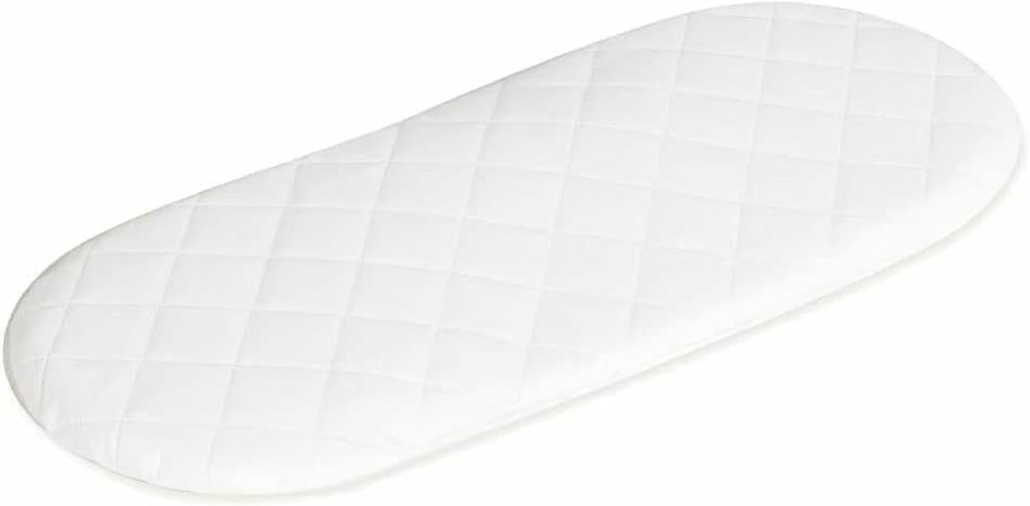 Matelas Ovale Hypoallergénique - Microfibre Respirante - 74x28x3 cm