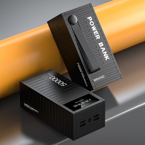 Banque de Charge Portable 66W, Batterie Externe 50000mAh avec Affichage LED