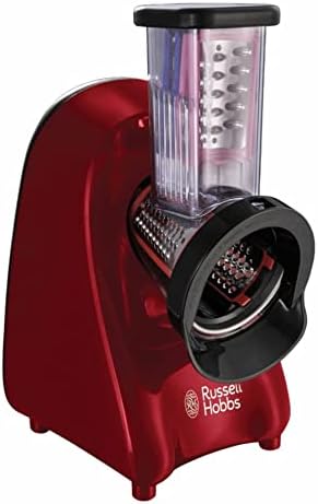 Russell Hobbs Hachoir & Râpe Électrique 2 en 1, Desire Slice & Go, Rouge, 200W