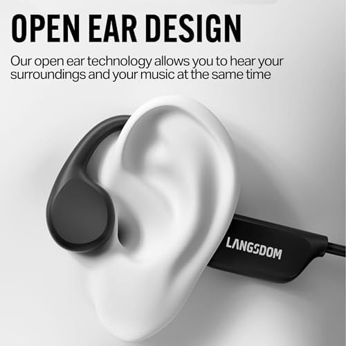 Casque Conduction Osseuse Bluetooth 5.4, Étanchéité IPX8, Mémoire 32 Go