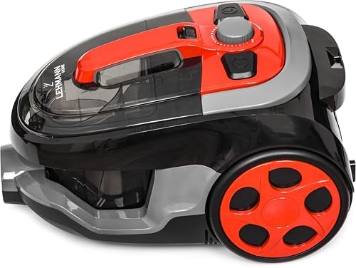 LEHMANN Aspirateur Cyclonique Typhoon 4000W, Sans Sac, Filtre HEPA, Brosse Turbo