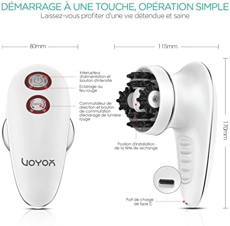 Appareil de Massage Électrique Anti Cellulite Masseur Cervical Portable